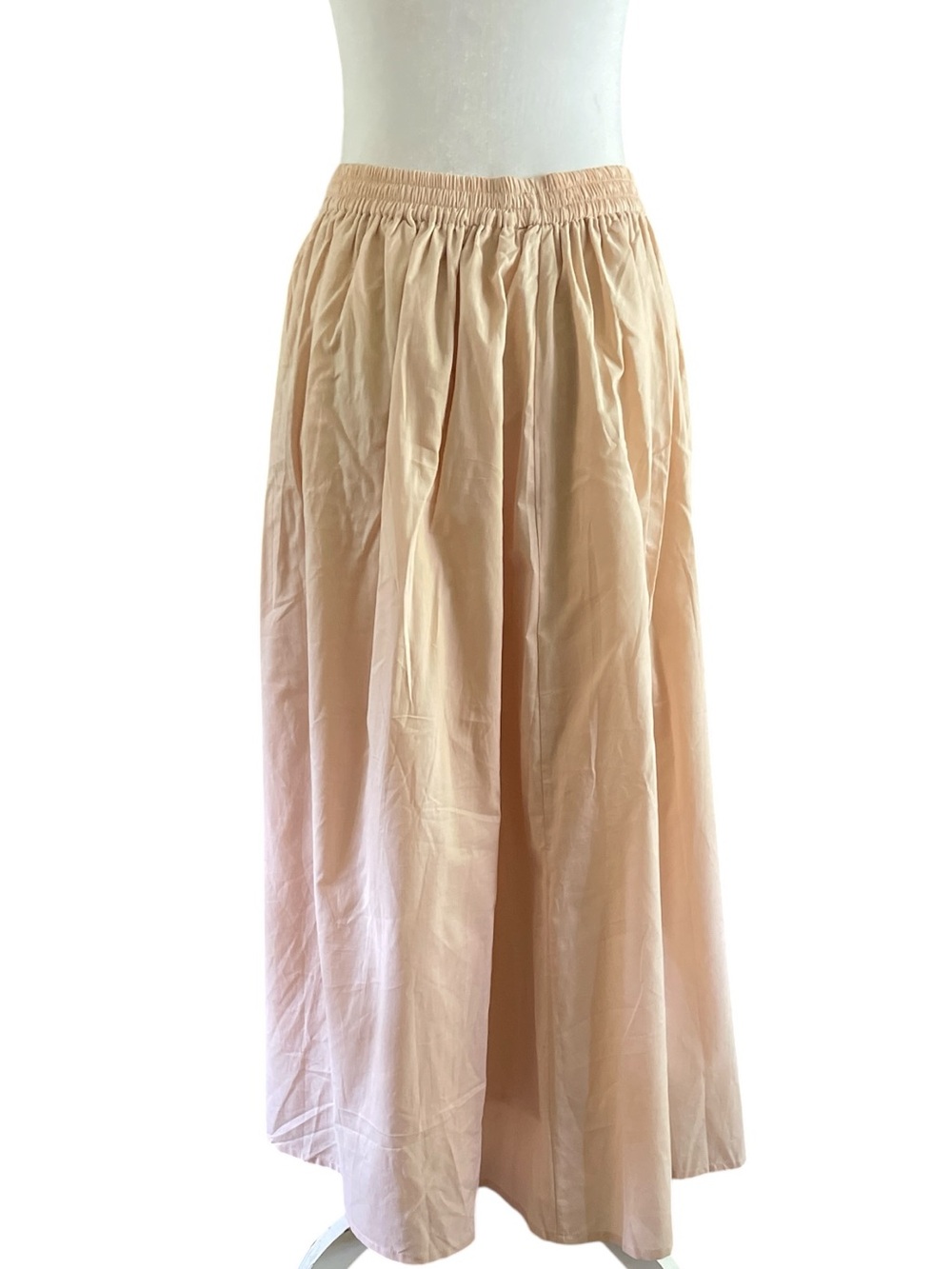 Peachy Tan Prairie Maxi Skirt Cottagecore Balletcore Japanese Style - Picture 5 of 6